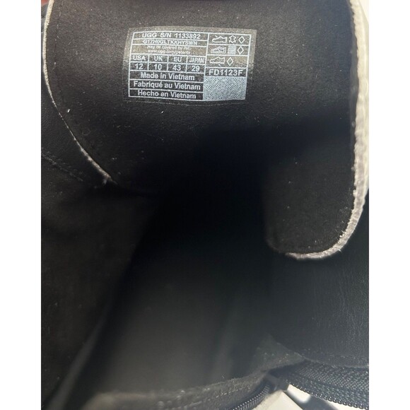 UGG Ashton Women's Lace up Leather Boots White/Black SIZE US 12 EU 43 NEW - Picture 10 of 10